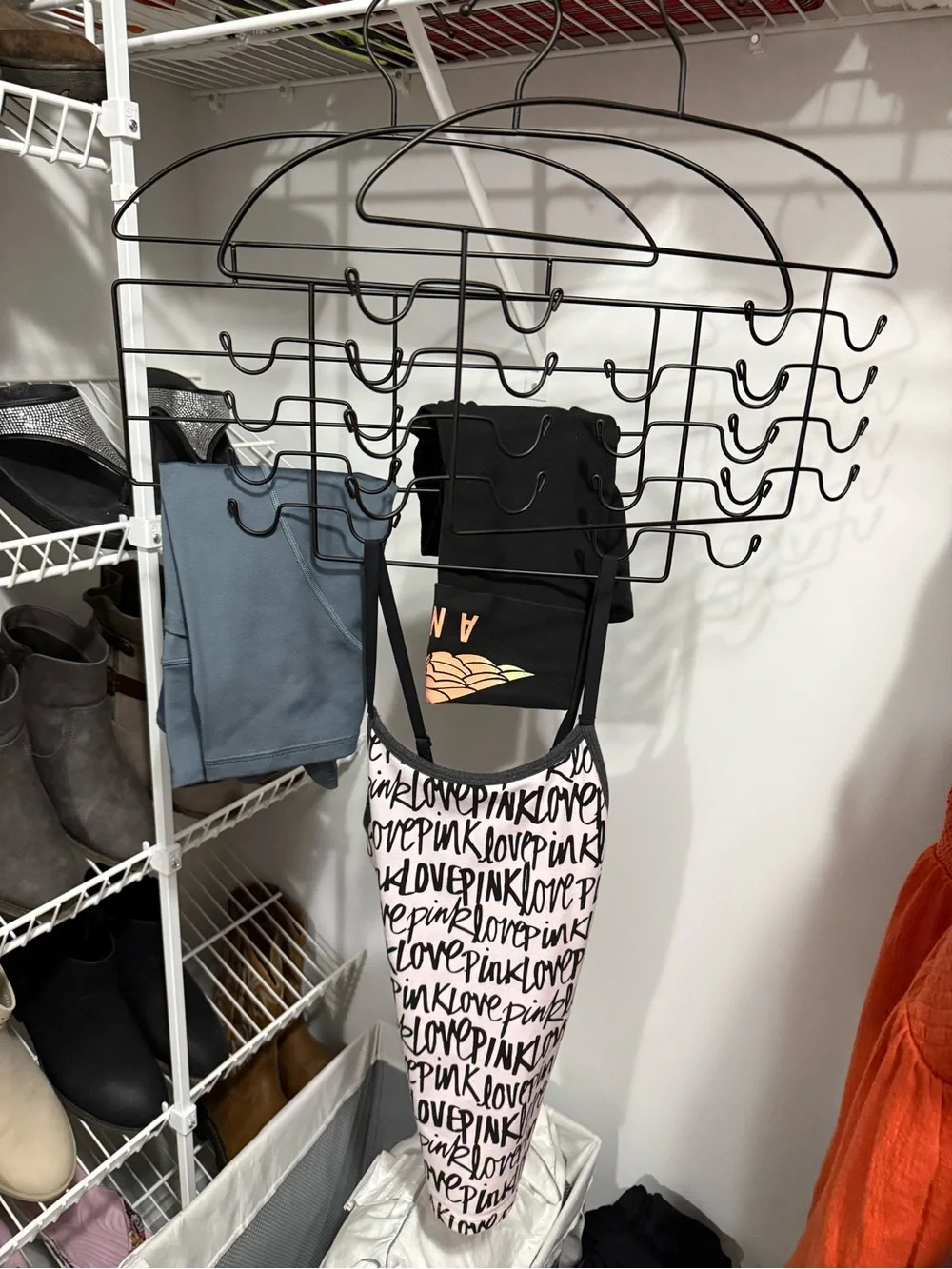 IKEA Black Multi-Ring and Multi-Hook Closet Hangers